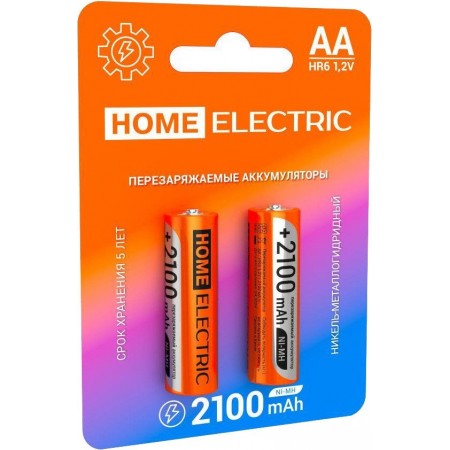 Аккумулятор Home Electric АА HR06 2100 mAh BP2 4620167520843, АА HR06 2100 mAh BP2 4620167520843
Аккумулятор Home Electric АА HR06 2100 mAh BP2 4620167520843, АА HR06 2100 mAh BP2 4620167520843