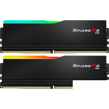 Оперативная память G.Skill Ripjaws M5 RGB 2x32ГБ DDR5 5600 МГц F5-5600J3036D32GX2-RM5RK, Ripjaws M5 RGB 2x32ГБ DDR5 5600 МГц F5-5600J3036D32GX2-RM5RK
Оперативная память G.Skill Ripjaws M5 RGB 2x32ГБ DDR5 5600 МГц F5-5600J3036D32GX2-RM5RK, Ripjaws M5 RGB 2x32ГБ DDR5 5600 МГц F5-5600J3036D32GX2-RM5RK