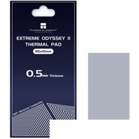 Термопрокладка Thermalright Extreme Odyssey II 85x45x0.5mm, Extreme Odyssey II 85x45x0.5mm
Термопрокладка Thermalright Extreme Odyssey II 85x45x0.5mm, Extreme Odyssey II 85x45x0.5mm