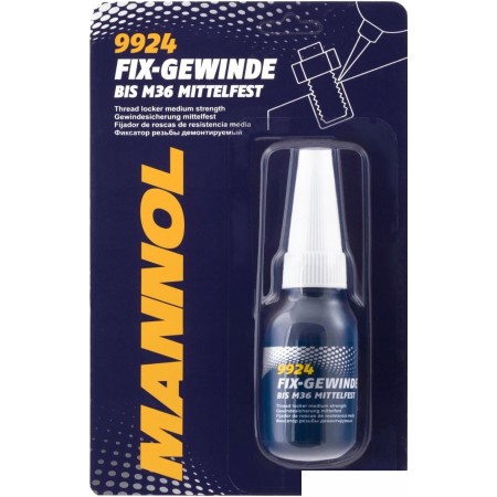 Mannol Фиксатор резьбы демонтируемый 9924 10мл, Фиксатор резьбы демонтируемый 9924 10мл
Mannol Фиксатор резьбы демонтируемый 9924 10мл, Фиксатор резьбы демонтируемый 9924 10мл