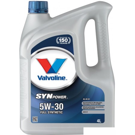 Моторное масло Valvoline SynPower XL-III C3 5W-30 4л, SynPower XL-III C3 5W-30 4л
Моторное масло Valvoline SynPower XL-III C3 5W-30 4л, SynPower XL-III C3 5W-30 4л