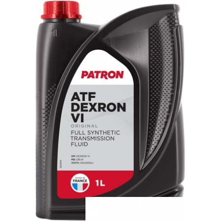 Трансмиссионное масло Patron ATF Dexron VI Original 1л, ATF Dexron VI Original 1л
Трансмиссионное масло Patron ATF Dexron VI Original 1л, ATF Dexron VI Original 1л