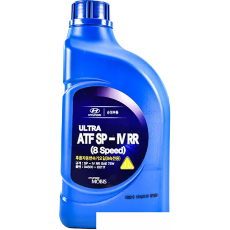 Трансмиссионное масло Hyundai/KIA ATF SP-IV RR 8 speed 1л, ATF SP-IV RR 8 speed 1л
Трансмиссионное масло Hyundai/KIA ATF SP-IV RR 8 speed 1л, ATF SP-IV RR 8 speed 1л
