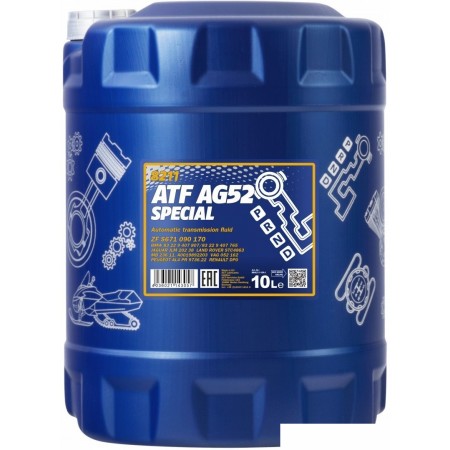 Трансмиссионное масло Mannol ATF AG52 Automatic Special 10л, ATF AG52 Automatic Special 10л
Трансмиссионное масло Mannol ATF AG52 Automatic Special 10л, ATF AG52 Automatic Special 10л