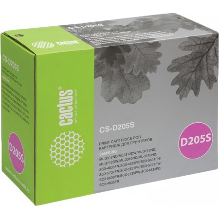Картридж CACTUS CS-D205S (аналог Samsung MLT-D205S), CS-D205S (аналог Samsung MLT-D205S)
Картридж CACTUS CS-D205S (аналог Samsung MLT-D205S), CS-D205S (аналог Samsung MLT-D205S)
