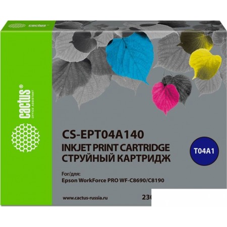 Картридж CACTUS CS-EPT04A140 (аналог Epson EPT04A140), CS-EPT04A140 (аналог Epson EPT04A140)
Картридж CACTUS CS-EPT04A140 (аналог Epson EPT04A140), CS-EPT04A140 (аналог Epson EPT04A140)