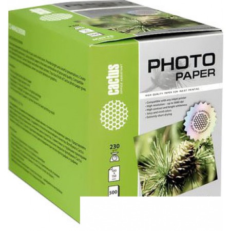 Фотобумага CACTUS Матовая 10х15 230 г/кв.м. 500 листов(CS-MA6230500), Матовая 10х15 230 г/кв.м. 500 листов(CS-MA6230500)
Фотобумага CACTUS Матовая 10х15 230 г/кв.м. 500 листов(CS-MA6230500), Матовая 10х15 230 г/кв.м. 500 листов(CS-MA6230500)