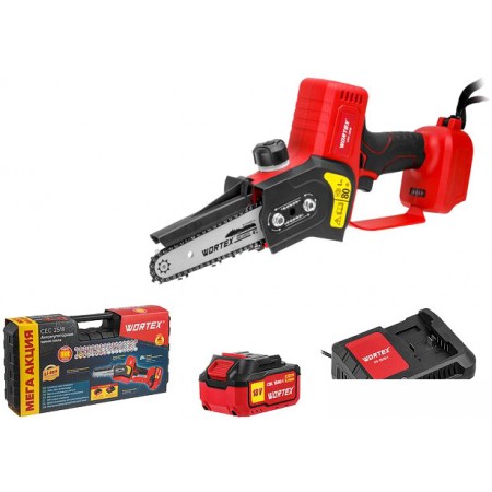 Аккумуляторная пила Wortex CEC 2518 ALL1 0323167 (с 1-м АКБ), CEC 2518 ALL1 0323167 (с 1-м АКБ)
Аккумуляторная пила Wortex CEC 2518 ALL1 0323167 (с 1-м АКБ), CEC 2518 ALL1 0323167 (с 1-м АКБ)