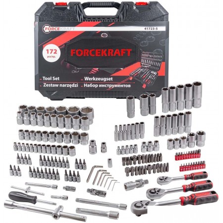 Универсальный набор инструментов ForceKraft FK-41723-5 (172 предмета), FK-41723-5 (172 предмета)
Универсальный набор инструментов ForceKraft FK-41723-5 (172 предмета), FK-41723-5 (172 предмета)