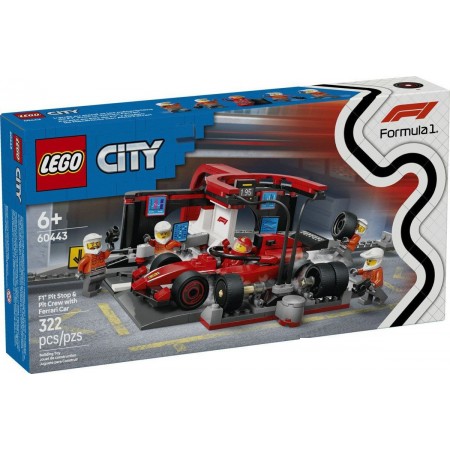 LEGO City 60443 Пит-стоп F1 с автомобилем Ferrari, City 60443 Пит-стоп F1 с автомобилем Ferrari
LEGO City 60443 Пит-стоп F1 с автомобилем Ferrari, City 60443 Пит-стоп F1 с автомобилем Ferrari