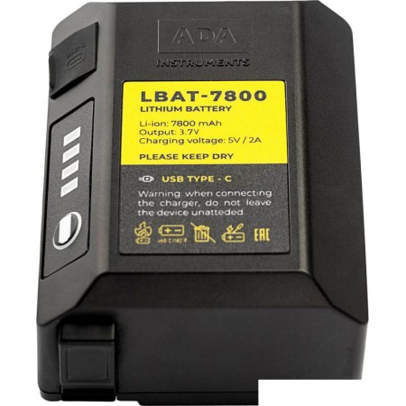 Аккумулятор ADA Instruments LBAT-7800 A00700 (3.7В/7.8 Ач), LBAT-7800 A00700 (3.7В/7.8 Ач)
Аккумулятор ADA Instruments LBAT-7800 A00700 (3.7В/7.8 Ач), LBAT-7800 A00700 (3.7В/7.8 Ач)