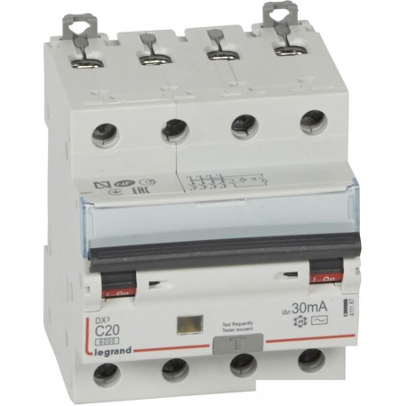 Дифференциальный автомат Legrand DX3 4P С 20A 30мА 6kА 4М 411187, DX3 4P С 20A 30мА 6kА 4М 411187
Дифференциальный автомат Legrand DX3 4P С 20A 30мА 6kА 4М 411187, DX3 4P С 20A 30мА 6kА 4М 411187