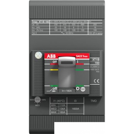 Выключатель автоматический ABB Tmax XT1 160/25А 3P 18кА TMD 1SDA066801R1, Tmax XT1 160/25А 3P 18кА TMD 1SDA066801R1
Выключатель автоматический ABB Tmax XT1 160/25А 3P 18кА TMD 1SDA066801R1, Tmax XT1 160/25А 3P 18кА TMD 1SDA066801R1
