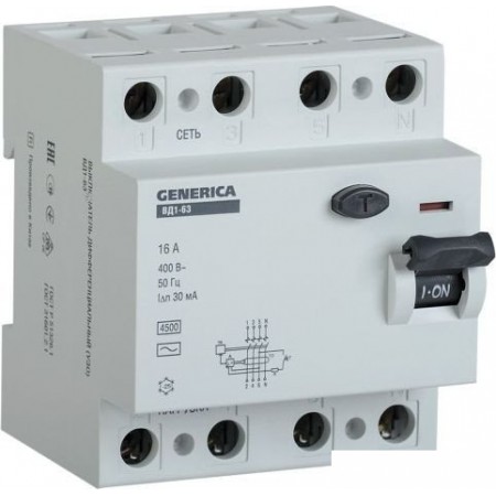 Устройство защитного отключения Generica ВД1-63 4Р 25А 30мА MDV15-4-025-030, ВД1-63 4Р 25А 30мА MDV15-4-025-030
Устройство защитного отключения Generica ВД1-63 4Р 25А 30мА MDV15-4-025-030, ВД1-63 4Р 25А 30мА MDV15-4-025-030