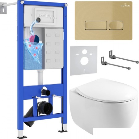 Roxen Egg в комплекте с инсталляцией StounFix Dual Fresh 6 в 1 968085 (кнопка: брашированное золото), Egg в комплекте с инсталляцией StounFix Dual Fresh 6 в 1 968085 (кнопка: брашированное золото)
Roxen Egg в комплекте с инсталляцией StounFix Dual Fresh 6 в 1 968085 (кнопка: брашированное золото), Egg в комплекте с инсталляцией StounFix Dual Fresh 6 в 1 968085 (кнопка: брашированное золото)