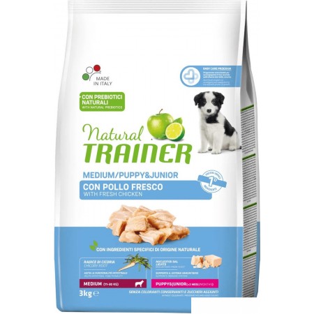 Trainer Natural Medium Puppy and Junior (для средних пород со свежей курицей) 3 кг, Natural Medium Puppy and Junior (для средних пород со свежей курицей) 3 кг
Trainer Natural Medium Puppy and Junior (для средних пород со свежей курицей) 3 кг, Natural Medium Puppy and Junior (для средних пород со свежей курицей) 3 кг