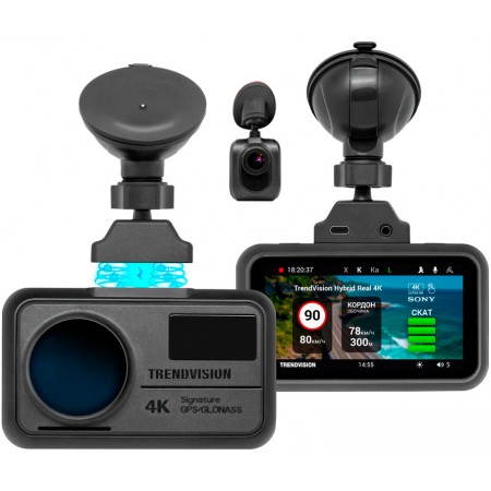 Видеорегистратор-радар детектор-GPS информатор (3в1) TrendVision Hybrid Signature Real 4K 2CH, Hybrid Signature Real 4K 2CH
Видеорегистратор-радар детектор-GPS информатор (3в1) TrendVision Hybrid Signature Real 4K 2CH, Hybrid Signature Real 4K 2CH