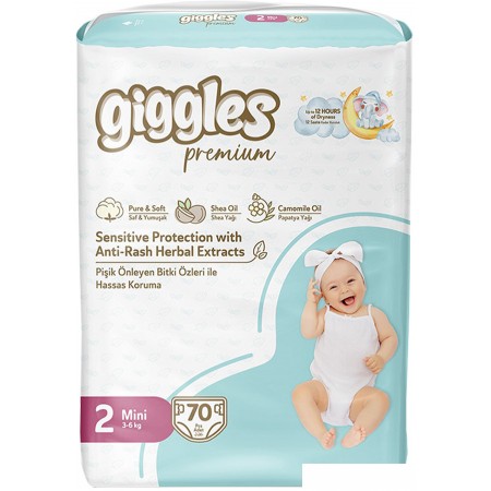 Подгузники Giggles Premium Mini 2 Jumbo Pack (70 шт), Premium Mini 2 Jumbo Pack (70 шт)
Подгузники Giggles Premium Mini 2 Jumbo Pack (70 шт), Premium Mini 2 Jumbo Pack (70 шт)