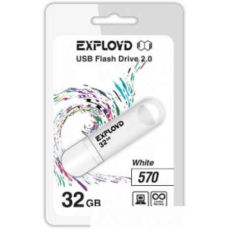 

USB Flash Exployd 570 32GB (белый) [EX-32GB-570-White], 570 32GB (белый) [EX-32GB-570-White]