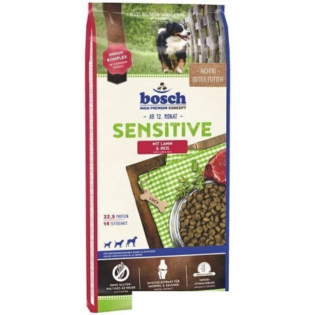 

Bosch Sensitive Lamb & Rice 15 кг (Сенситив Ягненок с Рисом), Sensitive Lamb & Rice 15 кг (Сенситив Ягненок с Рисом)